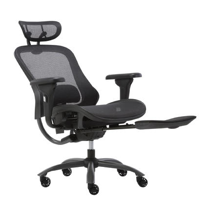 Luxury Ergonomic Office Chair with Headrest - Moustache® - With Footrest
