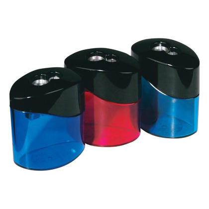 Staedtler Double Hole Metal Pencil Sharpener, Oval 617969