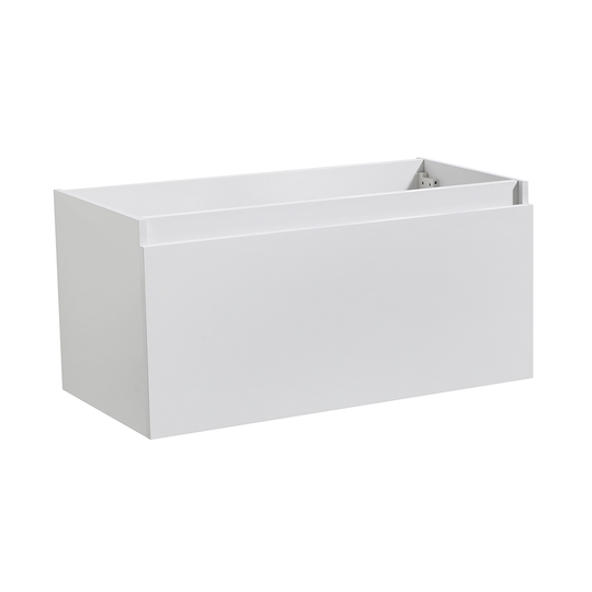 Fresca Mezzo 35.2-in White Bathroom Vanity Cabinet