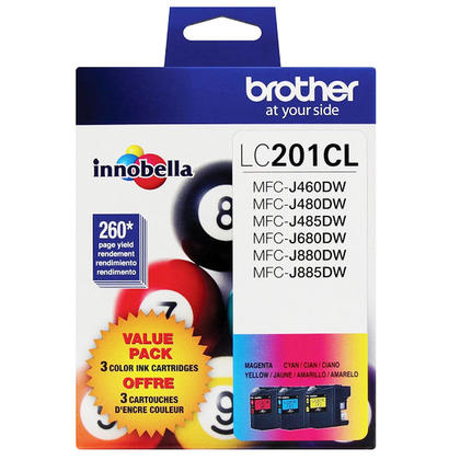 Brother LC2013PKS Color Ink Cartridge Combo C/M/Y