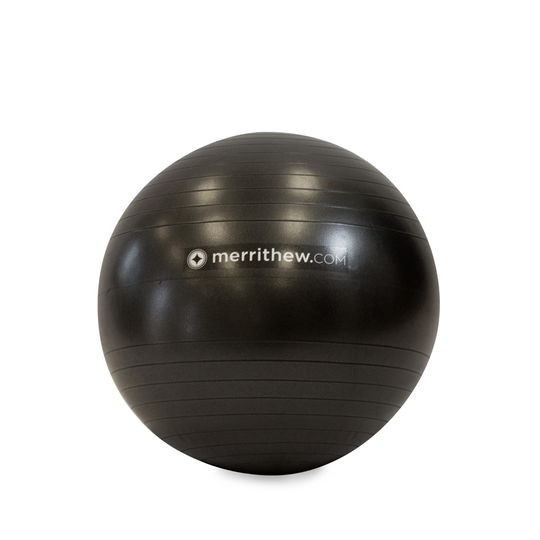 Merrithew 22-in Black Stability Ball with Pump