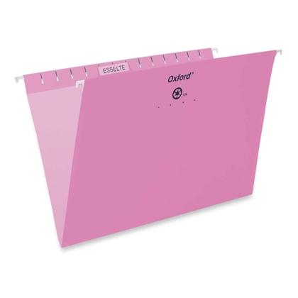 Pendaflex@ Essentials Esselte Oxford Colored Hanging File Folders - Pink ,Legal 486431