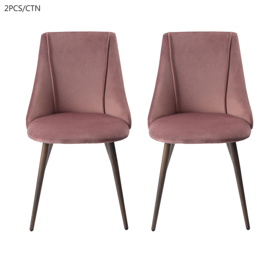 Homycasa Modern Dining Chair- Rose - Set of 2