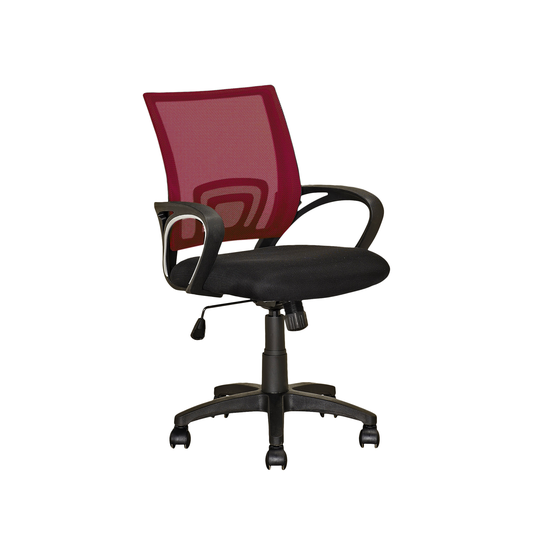 CorLiving 18.50-in x 18.25-in Maroon Mesh Back Office Chair
