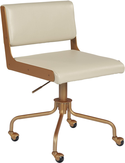 Davis Office Chair (Castillo Cream with Champagne Gold Base)