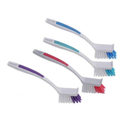 Plastic Dish Cleaning Brush with Scraper, 1 Randomized Color Per Pack
