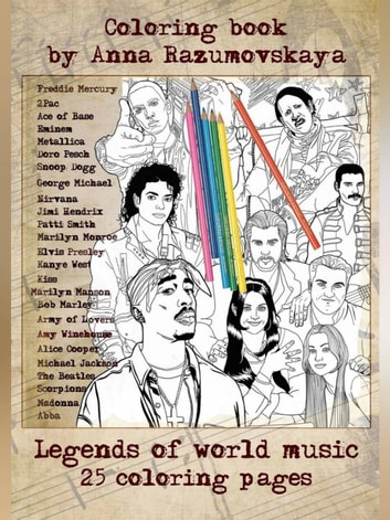 Legends of world music. Coloring book