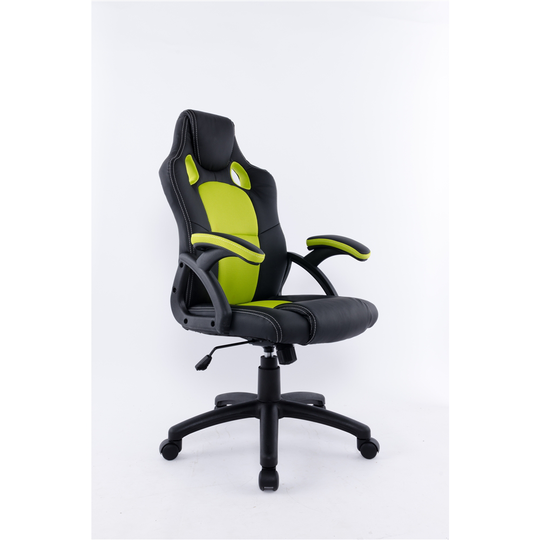 Brassex Ergonomic High-Back Executive Office Chair Black/Green