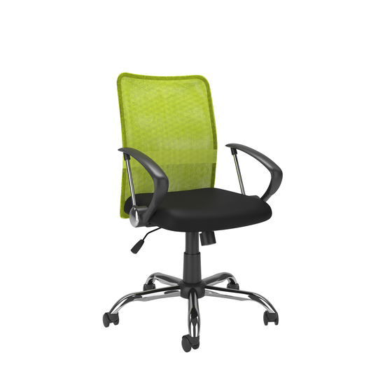 CorLiving 20.00-in x 19.00-in Contoured Lime Green Mesh Back Office Chair
