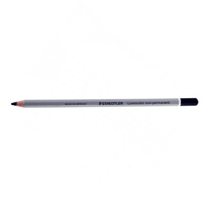 Staedtler@ Lumocolor Non-permanent Omnichrom Coloured Pencil , 12/Box - Black 474296