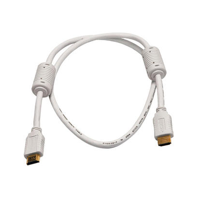 3ft 28AWG High Speed HDMI® Cable w/Ferrite Cores - (8 Colors Available) - Monoprice - 3Ft, White
