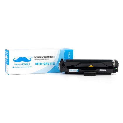 Compatible HP Color LaserJet Pro MFP M477FDW Cyan Toner Cartridge High Yield - Moustache