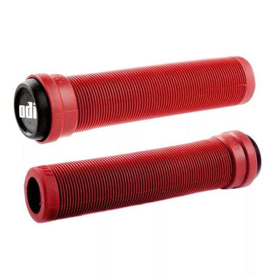 ODI Flangeless Longneck BMX Grips - Red
