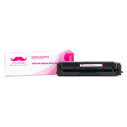 Compatible HP Color LaserJet Pro M255nw 206X W2113X cartouche de toner magenta haute capacité - avec puce - Moustache®