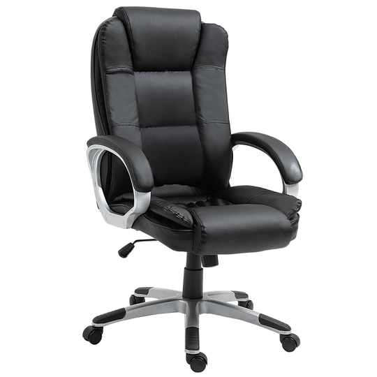 Vinsetto Contemporary Adjustable Height Black Swivel Office Chair