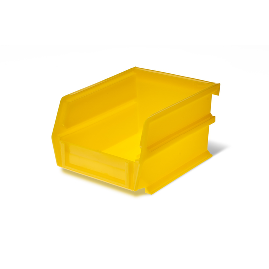 Triton Products LocBin 5-3/8"L x 4-1/8"W x 3"H Yellow Polypropylene Hanging Bin & BinClip Kits