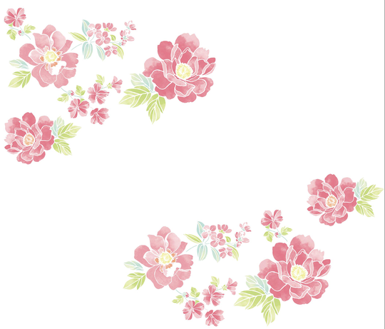 WallPops Sitting Pretty Flowers Wall Art Kit