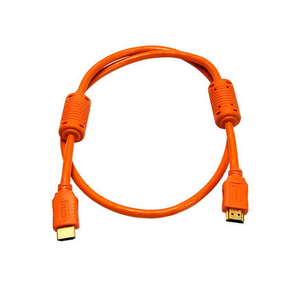 3ft 28AWG High Speed HDMI® Cable w/Ferrite Cores - (8 Colors Available) - Monoprice - 3Ft, Orange
