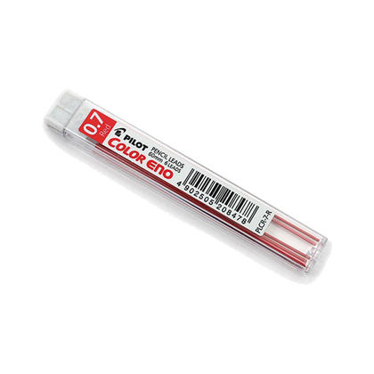 Pilot@ PLCR-7 Color Eno 0.7mm Mechanical Pencil Leads - Red 634980