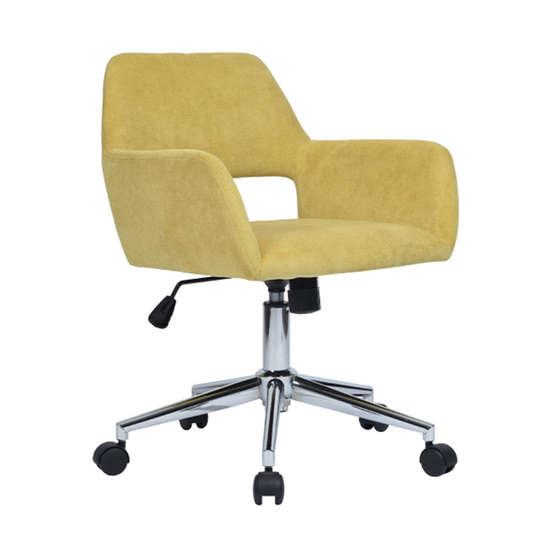 Homycasa Ross Yellow Contemporary Ergonomic Adjustable Height Swivel Desk Chair