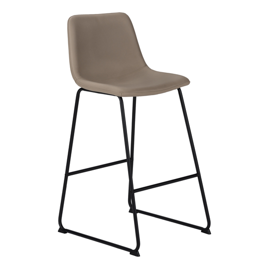 Monarch Specialties Taupe Faux Leather Contemporary Desk Chair