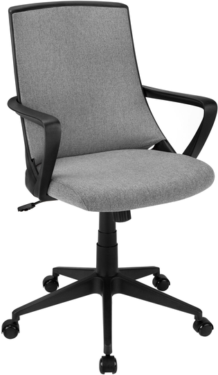 Elesron Office Chair (Black & Dark Grey Fabric)