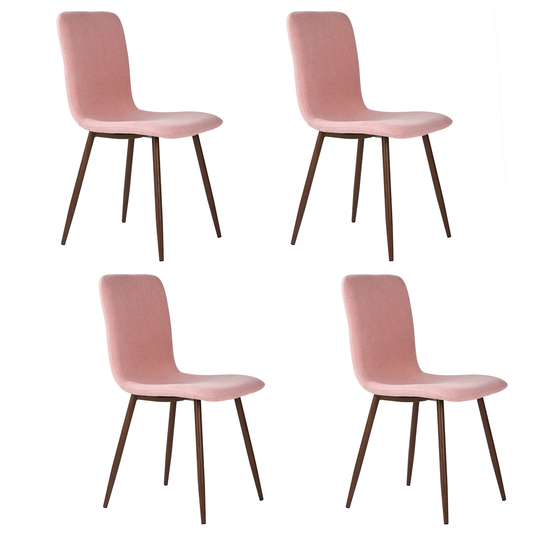 Homycasa Dining Chair Set of 4, Pink