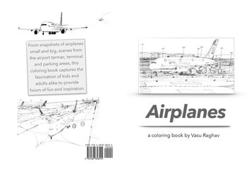 Airplanes: a coloring book by Vasu Raghav