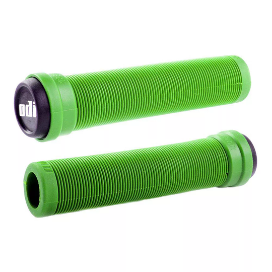 ODI Flangeless Longneck BMX Grips - Green