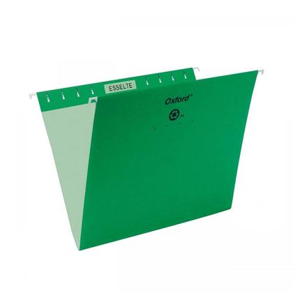 Pendaflex@ Essentials Esselte Oxford Colored Hanging File Folders - Letter ,Light Green 486605