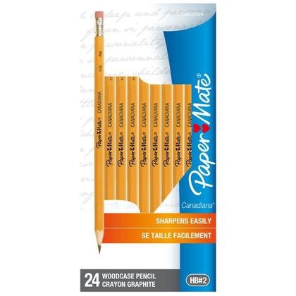 Papermate® Canadiana Woodcase Pencil HB#2, With Latex-free Eraser