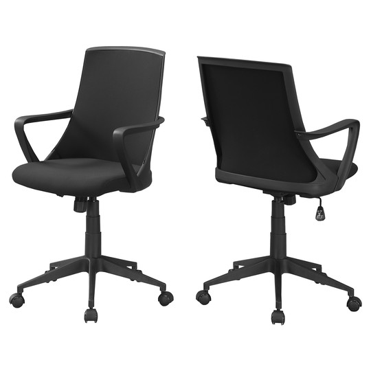 Monarch Specialties Monarch Contemporary Mesh Office Chair - Black