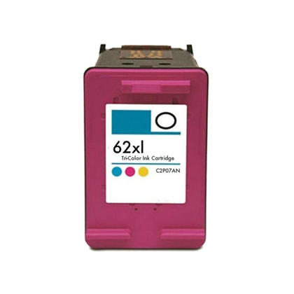 HP ENVY 8005 e-All-in-One Remanufactured 62XL C2P07AN Tri-color Ink Cartridge High Yield - Economical Box
