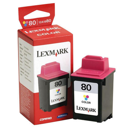 Lexmark NO.80 15M0923 12A1980 Color Ink Cartridge