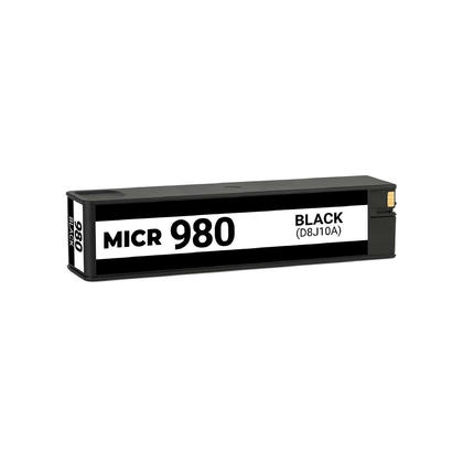 Compatible HP Enterprise Color X555xh Remanufacturé 980 D8J10A MICR cartouche d'encre noire - uniquement pour l'impression de chèques