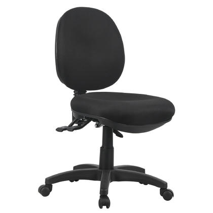 Mid-Back Adjustable Task Chair Without Arms - Moustache® - Black