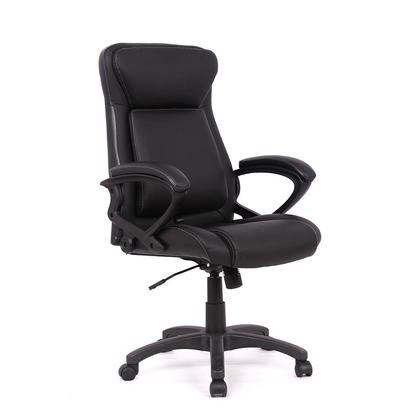 Ergonomic Faux-Leather Mid Back Office Chair with Adjustable Lumbar Support - Moustache®