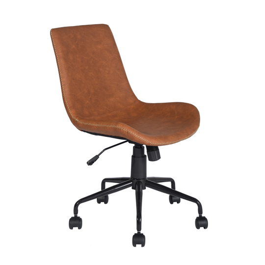 Homycasa ADAMS PU Office Chair Contemporary - Brown