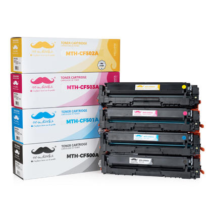 Compatible HP Color LaserJet Pro M254nw Toner HP 202A CF500A CF501A CF502A CF503A Combo BK/C/M/Y