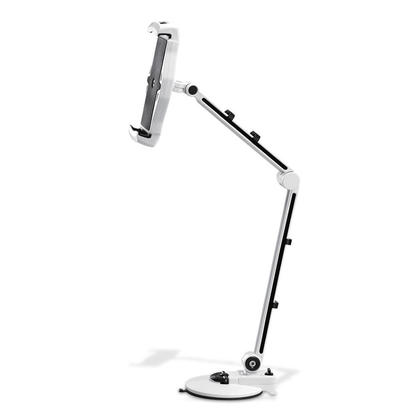 Full Motion Smartphone Tablet Holder with Suction Cup and Clamp, Black or White, Random Color