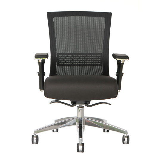 TygerClaw 19.9-in x 21.5-in Black Office Chair