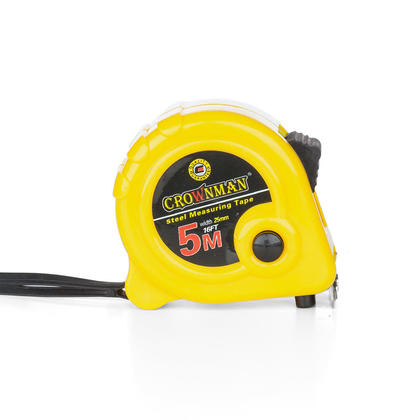 Retractable Steel Measuring Tape with Magnetic Hook for Measurement, ABS Case, 5m x 25mm