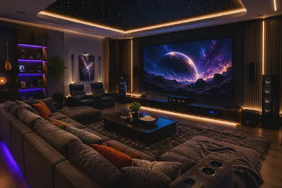 Designing the ultimate home entertainment room: architectural principles for a space built to unwind